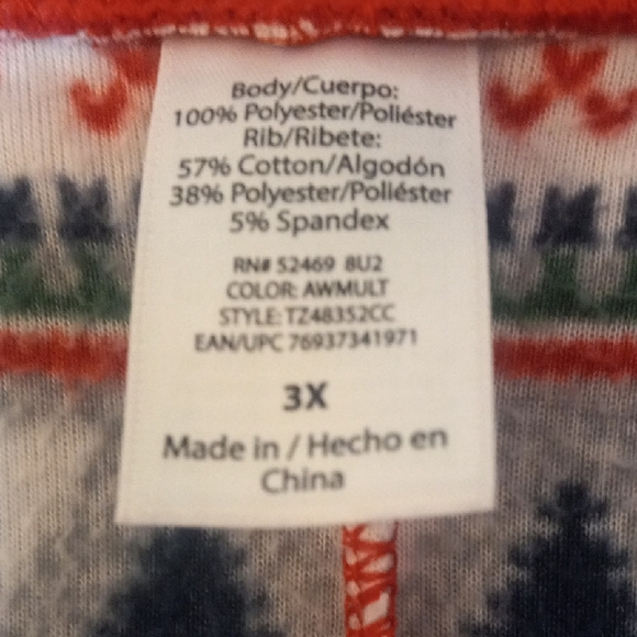 Target Red and Gray Patterned Pajama Set - Picture 2 of 2